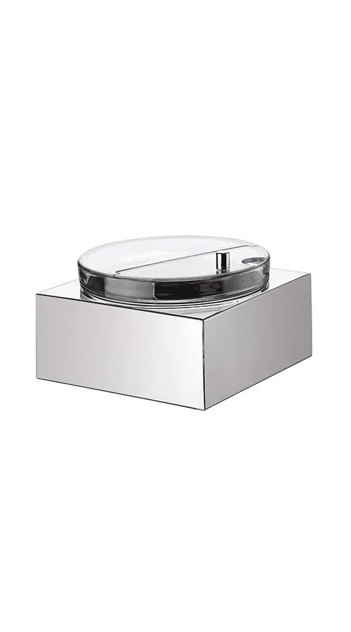 Abert Square stainless steel fruit salad holder 18-10 24x24cm with lid art. V760552017